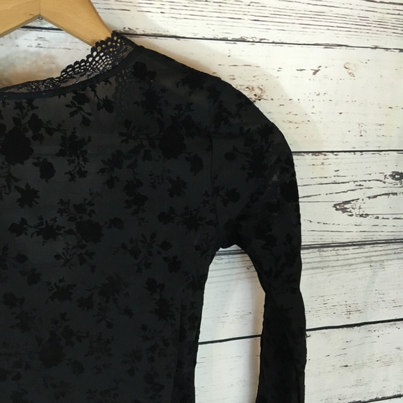 Free People Babes In Bandeaus Bodysuit Black M - Picture 9 of 12